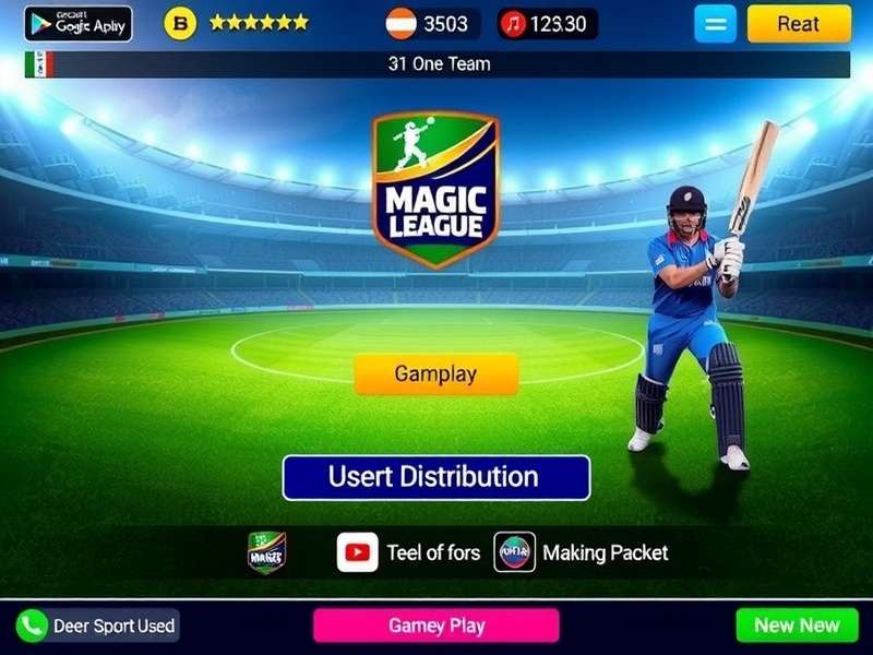Cricket Magic League Gameplay